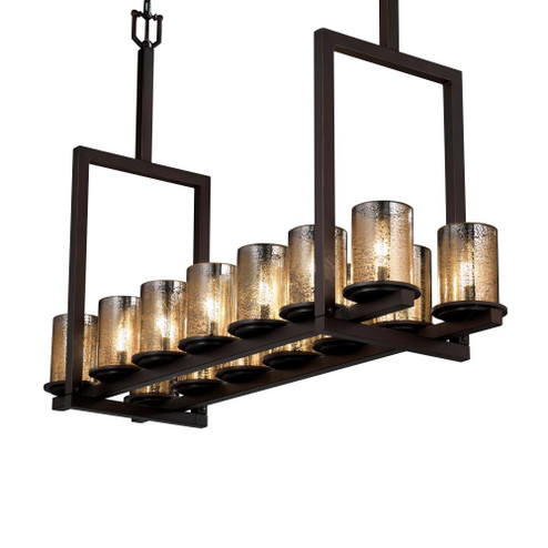 Dakota 14-Light Bridge LED Chandelier (Tall) (254|FSN-8764-10-MROR-DBRZ-LED14-9800)