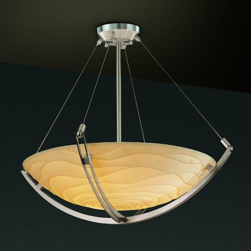 18'' LED Pendant Bowl w/ Crossbar (254|PNA-9721-35-WAVE-NCKL-LED3-3000)