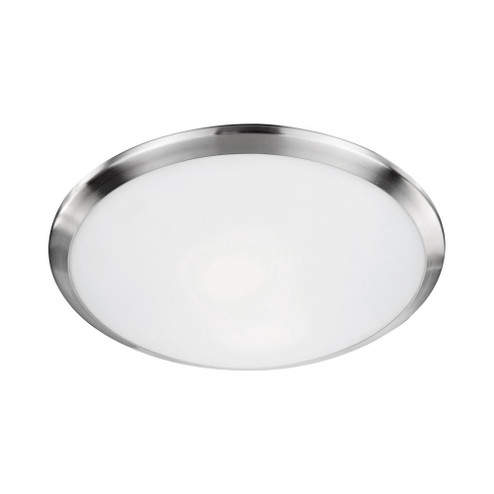 Malta 15-in Brushed Nickel 2 Lights Flush Mount (461|51562BN)