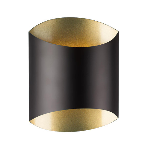 Preston 8-in Black Dimmable LED Wall Sconce (461|601471BK-LED)