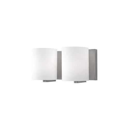 Bridgewater 12-in Brushed Nickel 2 Lights Damp-Rated Vanity Light (461|70232BN)
