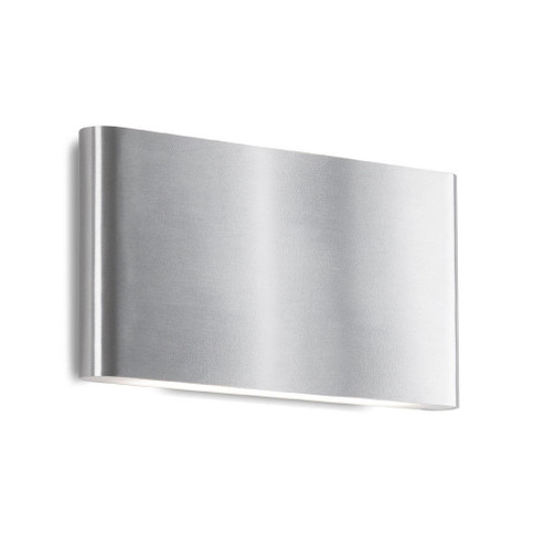 Slate 10-in Brushed Nickel dimmable LED All-terior (Indoor/Outdoor) Up and Down Wall Light (461|AT6510-BN)