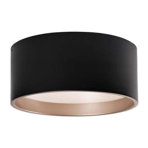 Mousinni 18-in Black LED Flush Mount (461|FM11418-BK)
