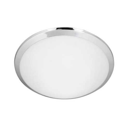 Malta 12-in Chrome Dimmable LED Flush Mount (461|FM1512-CH)
