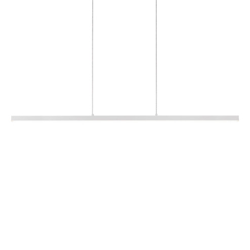 Vega 56-in White Dimmable LED Linear Pendant (461|LP10356-WH)