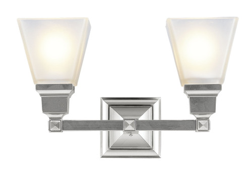2 Light Brushed Nickel Bath Light (108|1032-91)