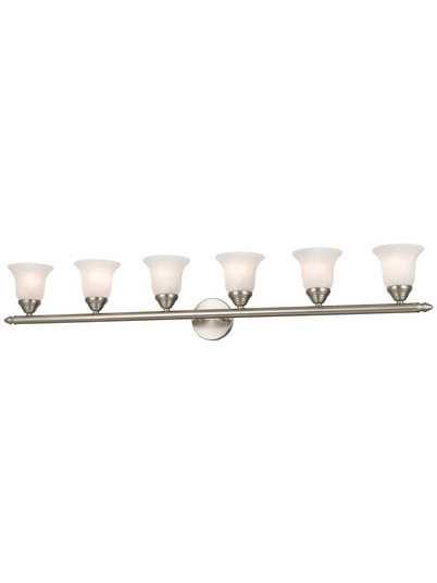 6 Light Brushed Nickel Bath Light (108|1066-91)