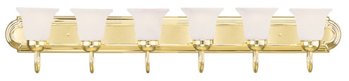 6 Light Polished Brass Bath Light (108|1076-02)