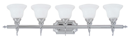 5 Light Polished Chrome Bath Light (108|1285-05)