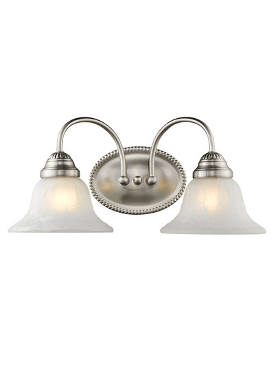 2 Light Brushed Nickel Bath Light (108|1532-91)