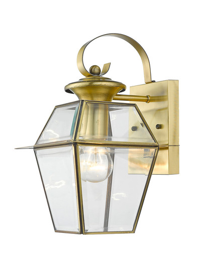 1 Light AB Outdoor Wall Lantern (108|2181-01)