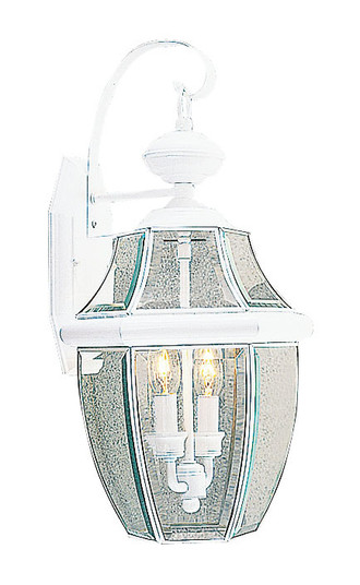 2 Light White Outdoor Wall Lantern (108|2251-03)