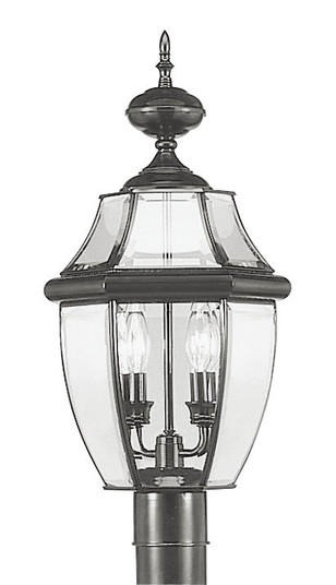 2 Light Black Outdoor Post Lantern (108|2254-04)