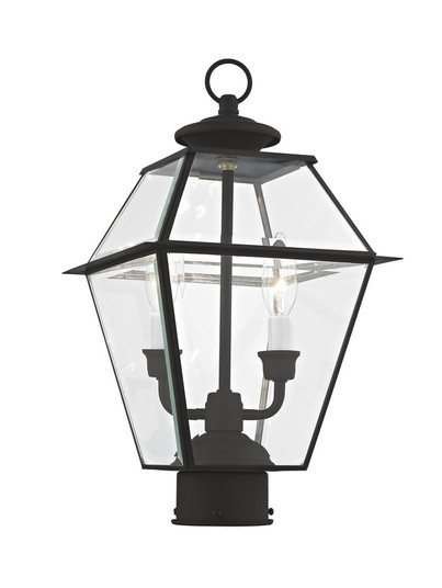 2 Light Black Outdoor Post Lantern (108|2284-04)