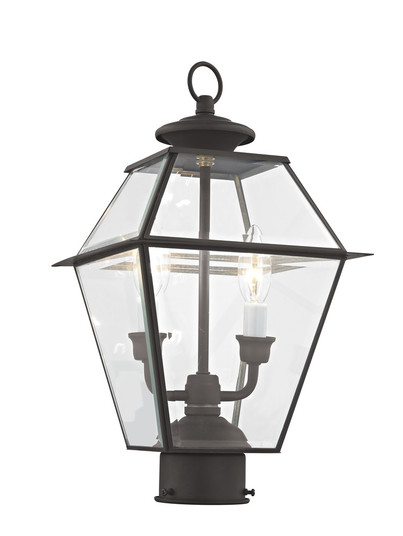 2 Light Bronze Outdoor Post Lantern (108|2284-07)