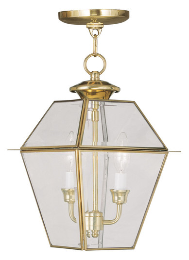 2 Light PB Outdoor Chain Lantern (108|2285-02)