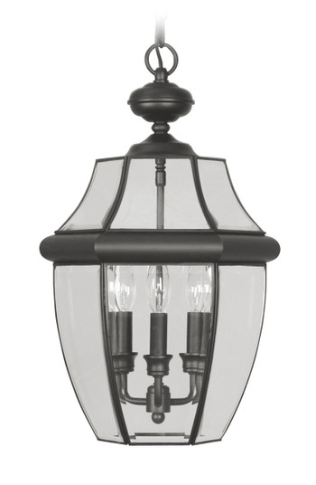 3 Light Black Outdoor Chain Lantern (108|2355-04)