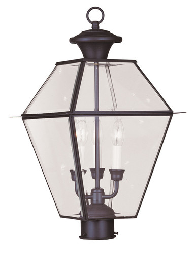 3 Light Bronze Outdoor Post Lantern (108|2384-07)