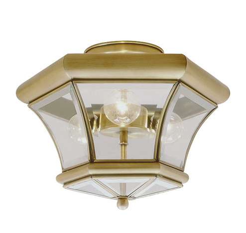 3 Light Antique Brass Ceiling Mount (108|4083-01)