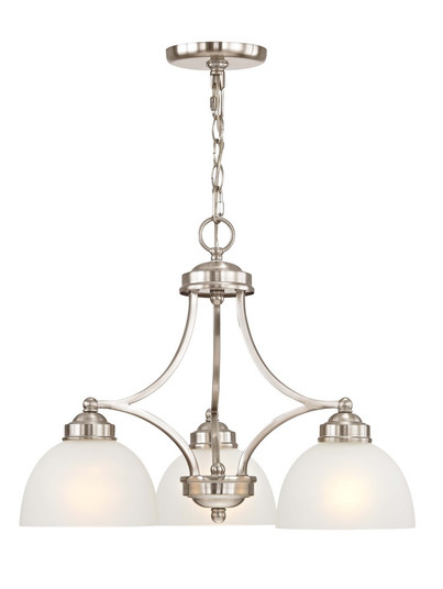 3 Light Brushed Nickel Chandelier (108|4223-91)