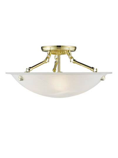 3 Light Polished Brass Ceiling Mount (108|4273-02)