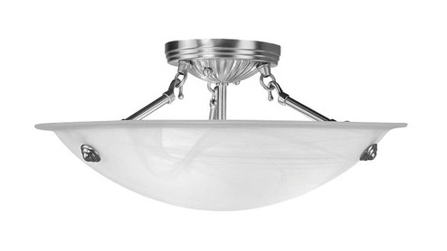 3 Light Brushed Nickel Ceiling Mount (108|4273-91)
