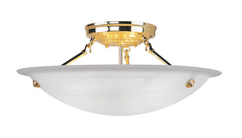 3 Light Polished Brass Ceiling Mount (108|4274-02)