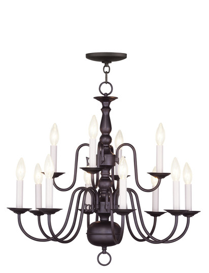 12 Light Bronze Chandelier (108|5012-07)