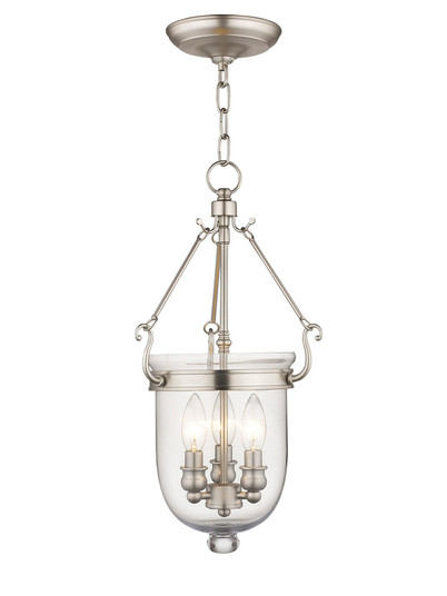 3 Light Brushed Nickel Chain Lantern (108|5063-91)