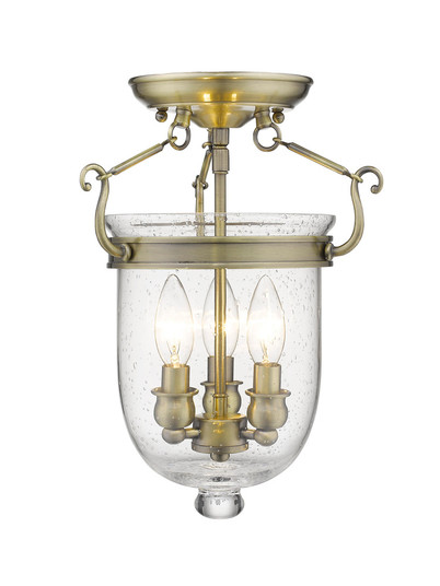 3 Light Antique Brass Ceiling Mount (108|5081-01)