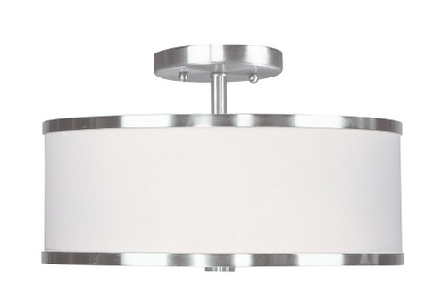 2 Light Brushed Nickel Ceiling Mount (108|6367-91)