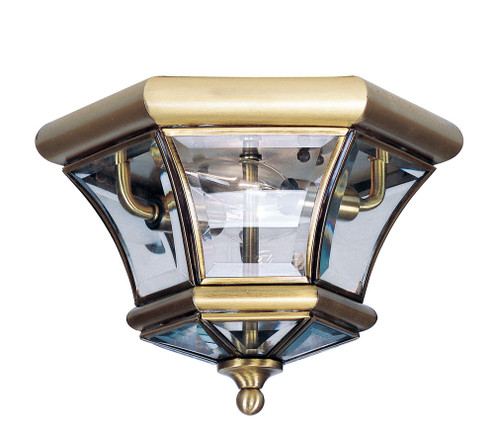 2 Light Antique Brass Ceiling Mount (108|7052-01)