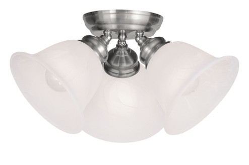 3 Light Brushed Nickel Ceiling Mount (108|1358-91)