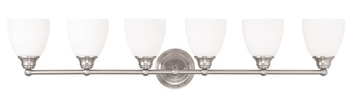 6 Light Brushed Nickel Bath Light (108|13666-91)