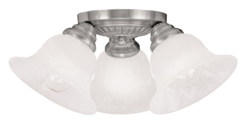 3 Light Brushed Nickel Ceiling Mount (108|1529-91)