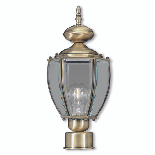 1 Light Antique Brass Post-Top Lantern (108|2009-01)