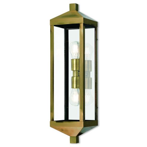 2 Lt AB Outdoor Wall Lantern (108|20583-01)