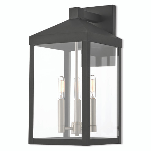 3 Lt BK Outdoor Wall Lantern (108|20584-04)