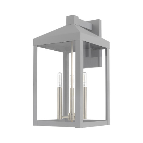 3 Lt Nordic Gray Outdoor Wall Lantern (108|20585-80)