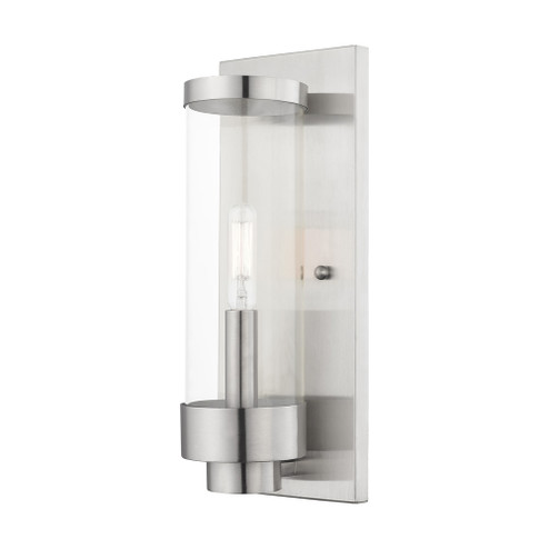 1 Lt Brushed Nickel Outdoor ADA Wall Lantern (108|20721-91)