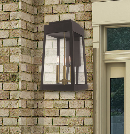 3 Lt Bronze Outdoor Wall Lantern (108|20858-07)