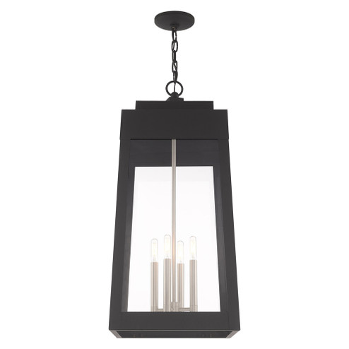 4 Lt Black Outdoor Pendant Lantern (108|20863-04)