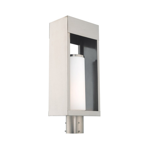 1 Lt Brushed Nickel Outdoor Post Top Lantern (108|20985-91)