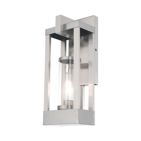 1 Lt Brushed Nickel Outdoor Wall Lantern (108|20992-91)