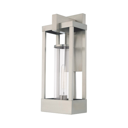 1 Lt Brushed Nickel Outdoor Wall Lantern (108|20993-91)
