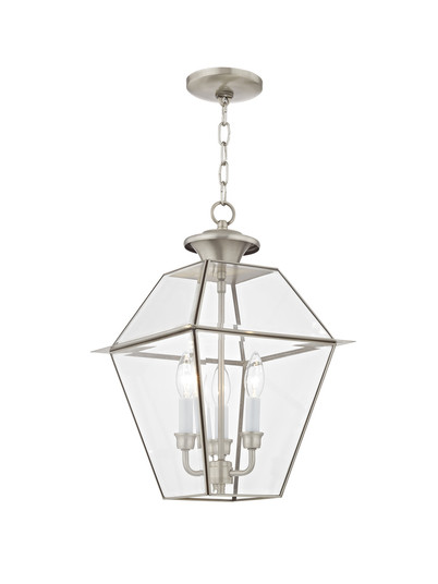 3 Light BN Outdoor Chain-Hang Lantern (108|2385-91)