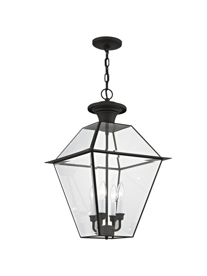 4 Light Black Outdoor Chain Lantern (108|2387-04)
