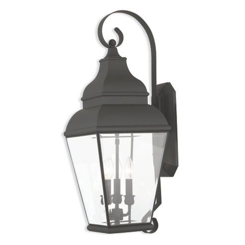 3 Light Black Outdoor Wall Lantern (108|2593-04)