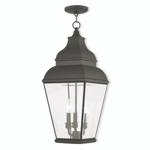 3 Light Black Outdoor Chain Lantern (108|2597-04)