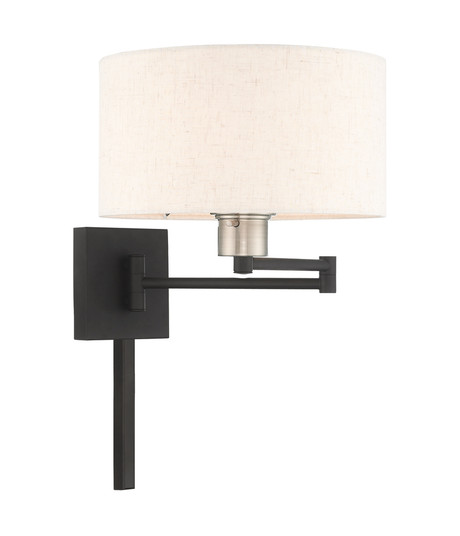 1 Lt Black Swing Arm Wall Lamp (108|40037-04)